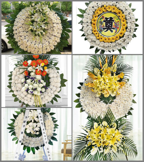 湖南永州祁阳县潘市镇新民村花圈速递